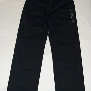 American Eagle Black Low-Rise Baggy Straight Pants